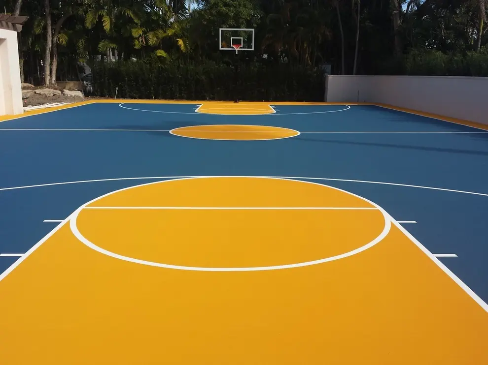 Acrylic playground flooring
